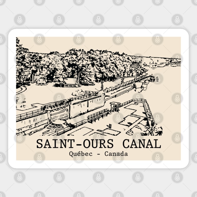 Saint-Ours Canal - Québec QC Magnet by Lakeric